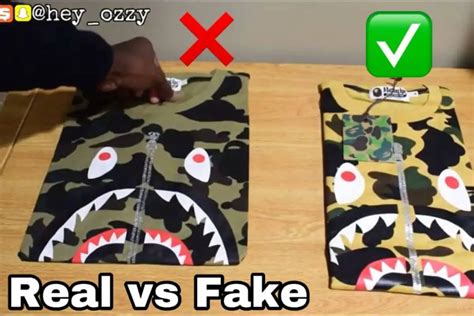 bathing ape real or fake